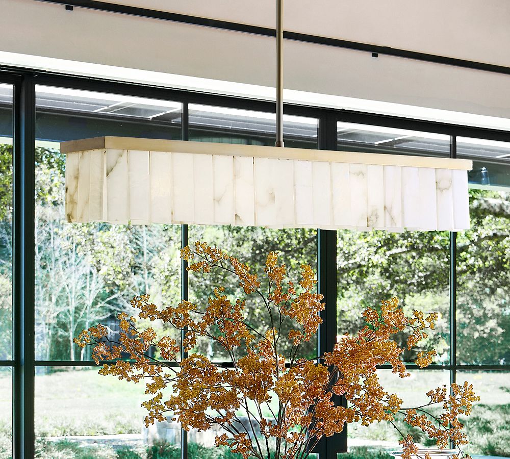 Windham Alabaster Linear Chandelier (49