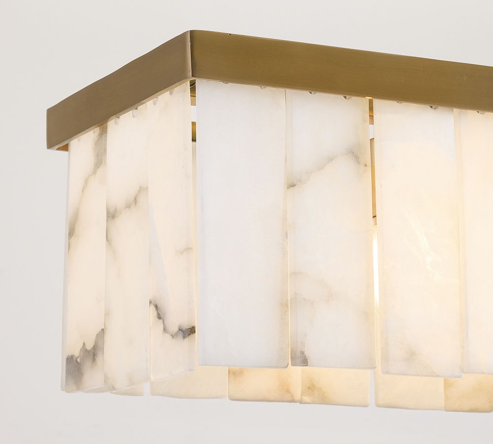 Windham Alabaster Linear Chandelier (49