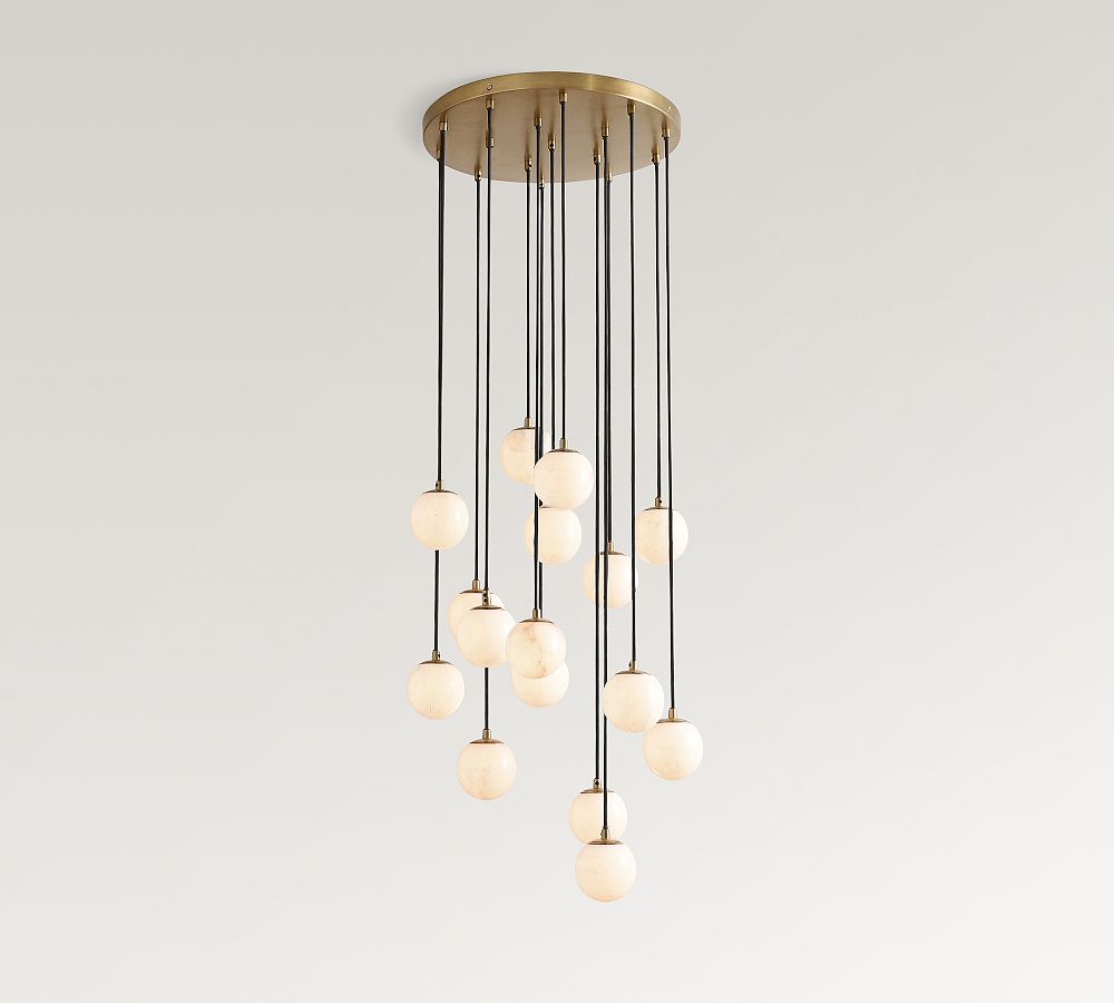 Raina Alabaster Multi Globe Chandelier (19