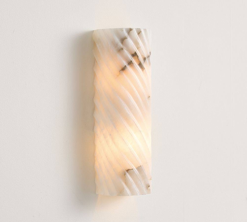 Amalia Alabaster Fluted Sconce (15