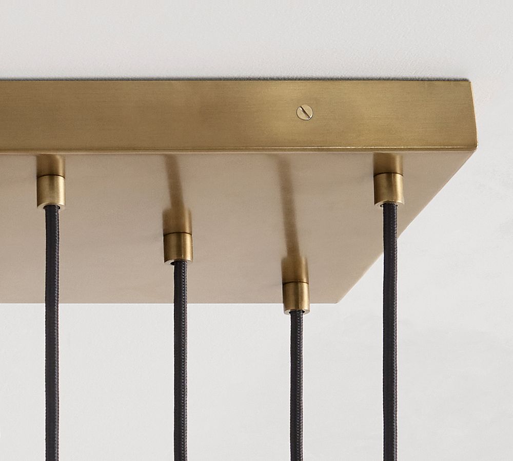 Raina Alabaster Linear Multi Globe Chandelier (46