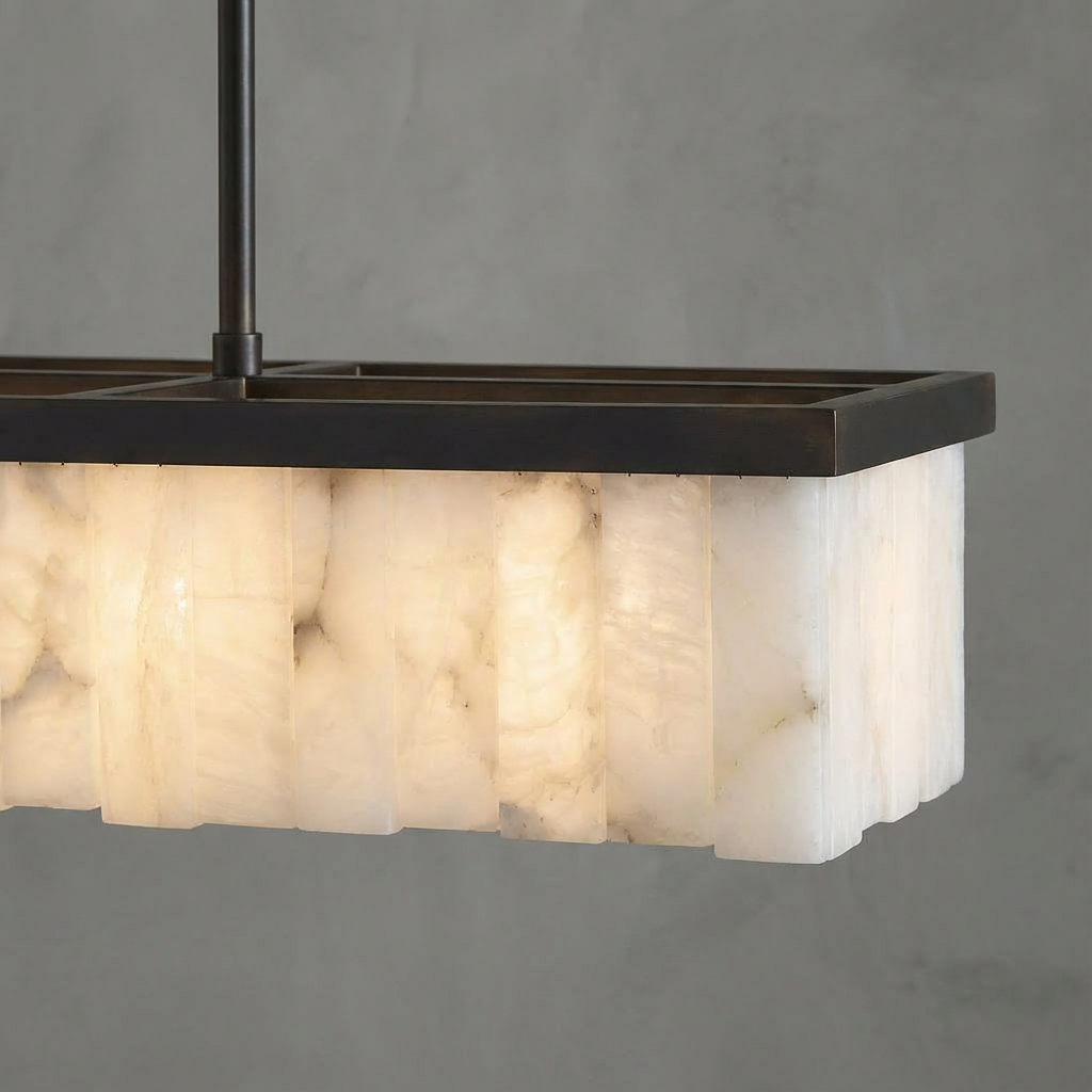 Windham Alabaster Linear Chandelier (49")