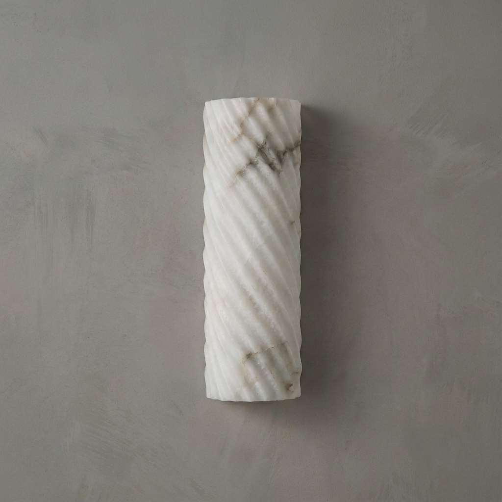 Amalia Alabaster Fluted Sconce (15")