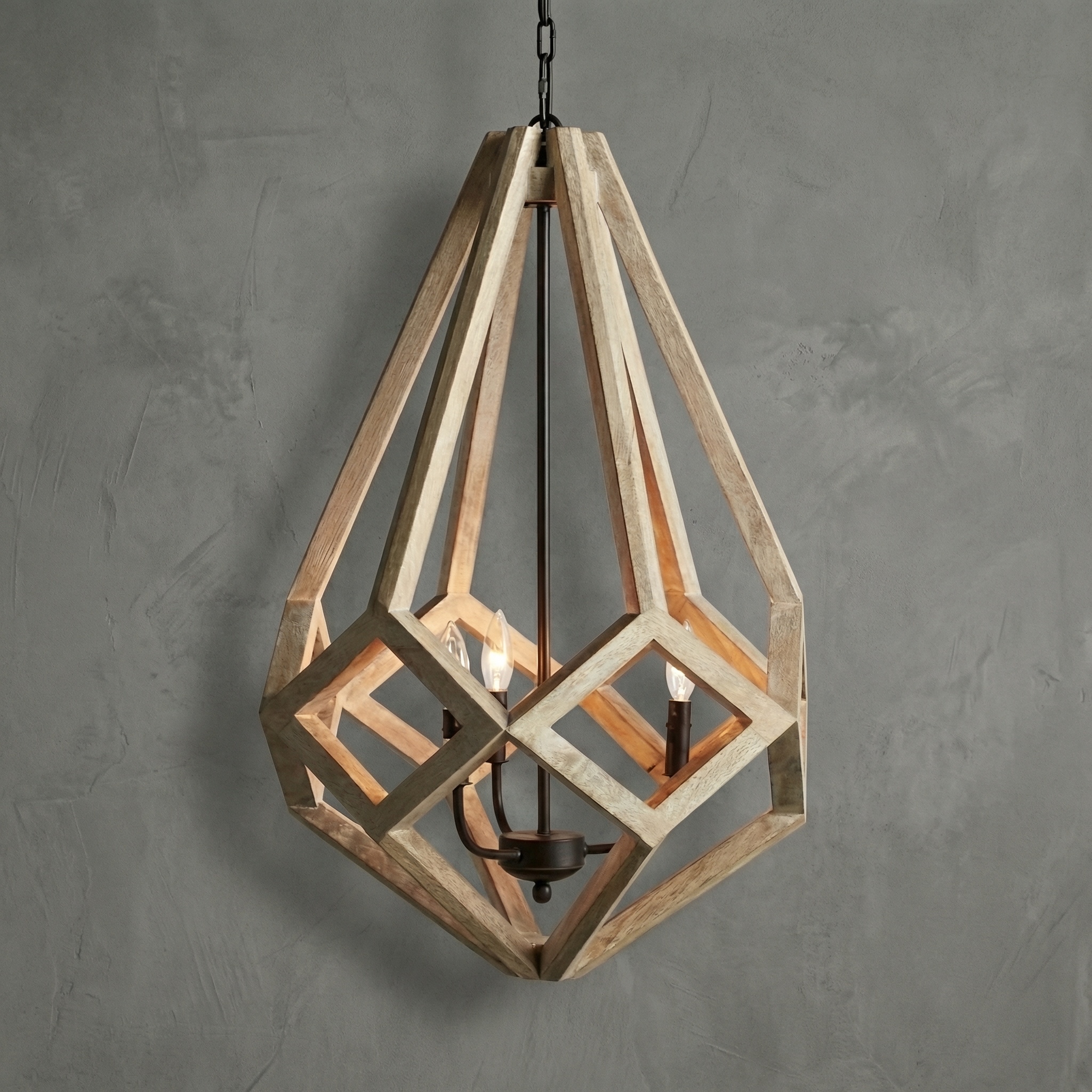 Boiserie Prism Chandelier in Natural