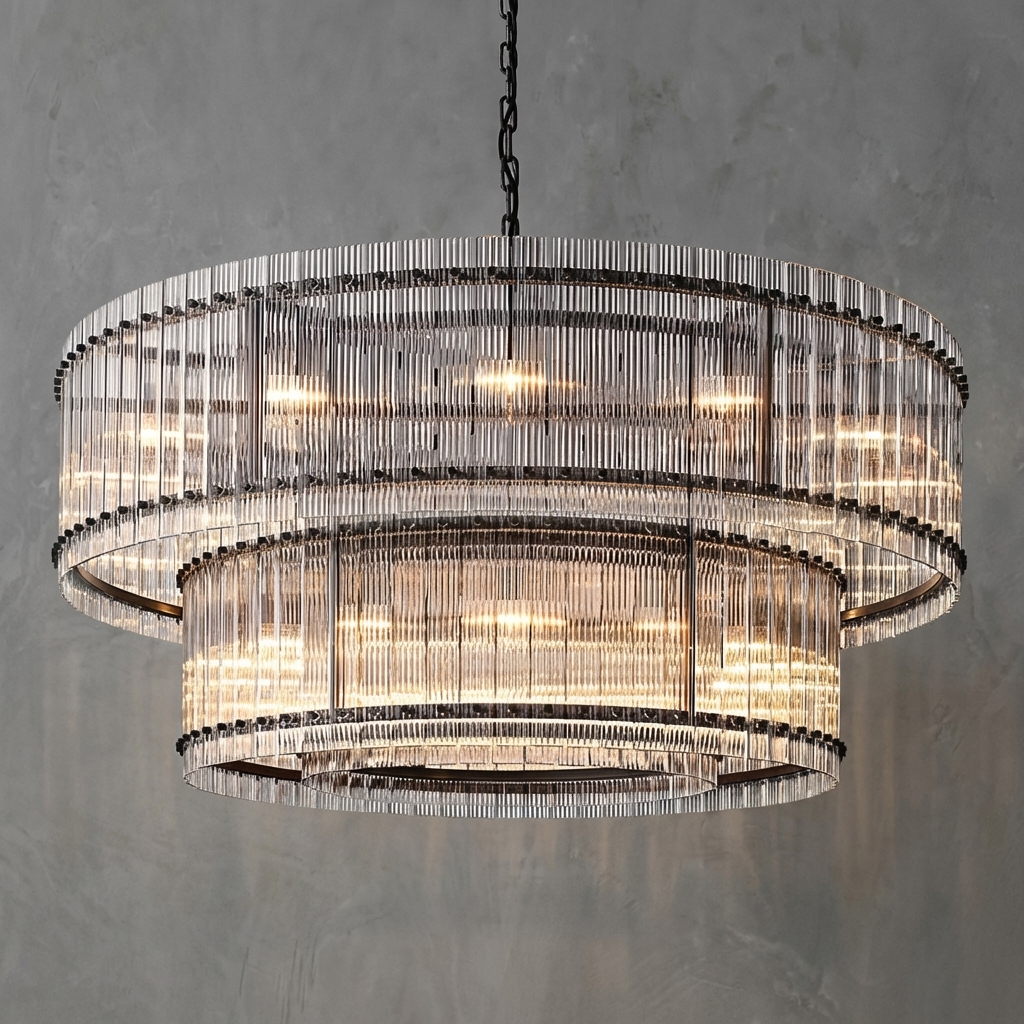Vetreria 2-Tier Round Chandelier 60"