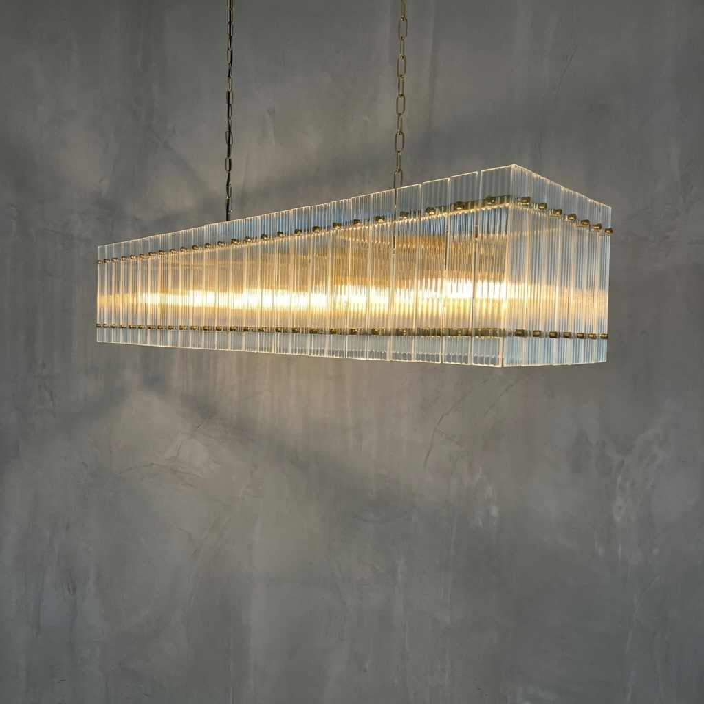 Vetreria Rectangle Chandelier 54"