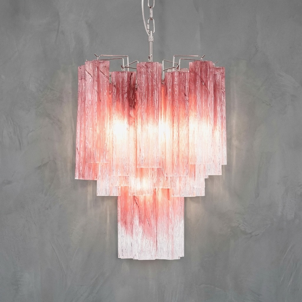 Rosa Sola Murano Glass Chandelier