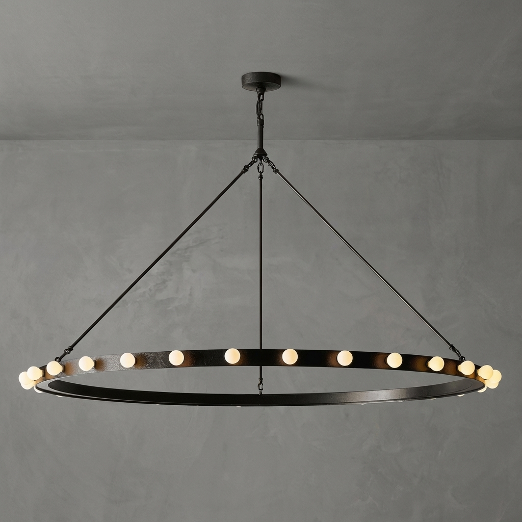 Orbière Round Chandelier 60"