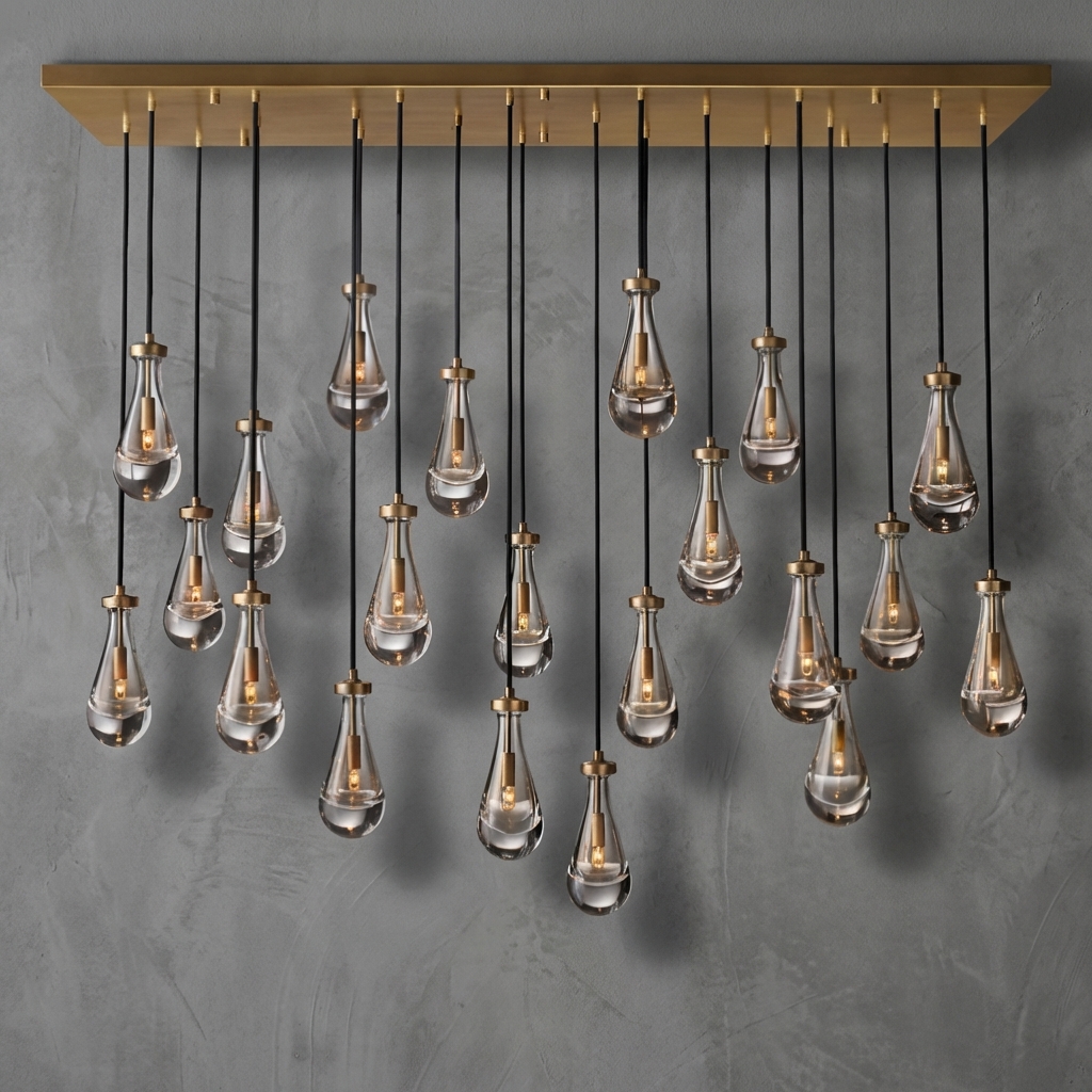 Goccia Linear Chandelier 72"