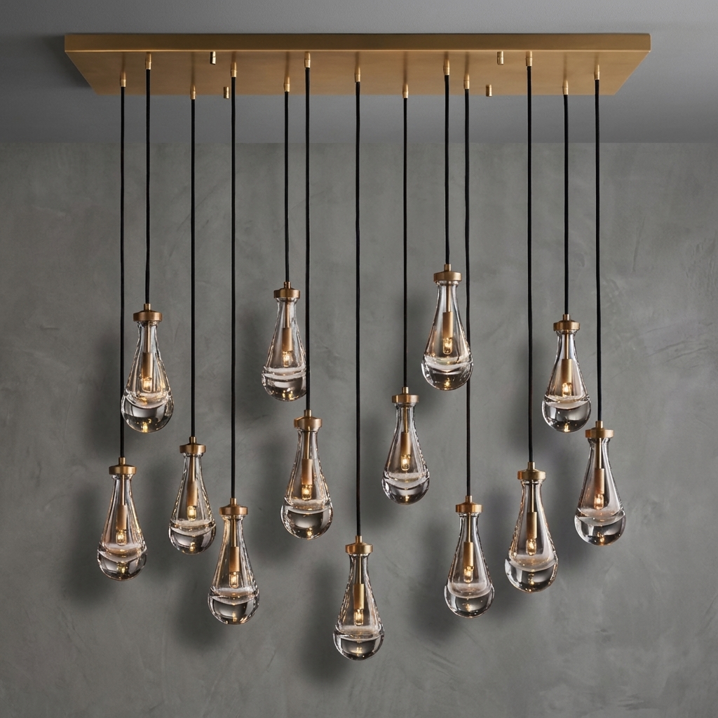 Goccia Linear Chandelier 54"