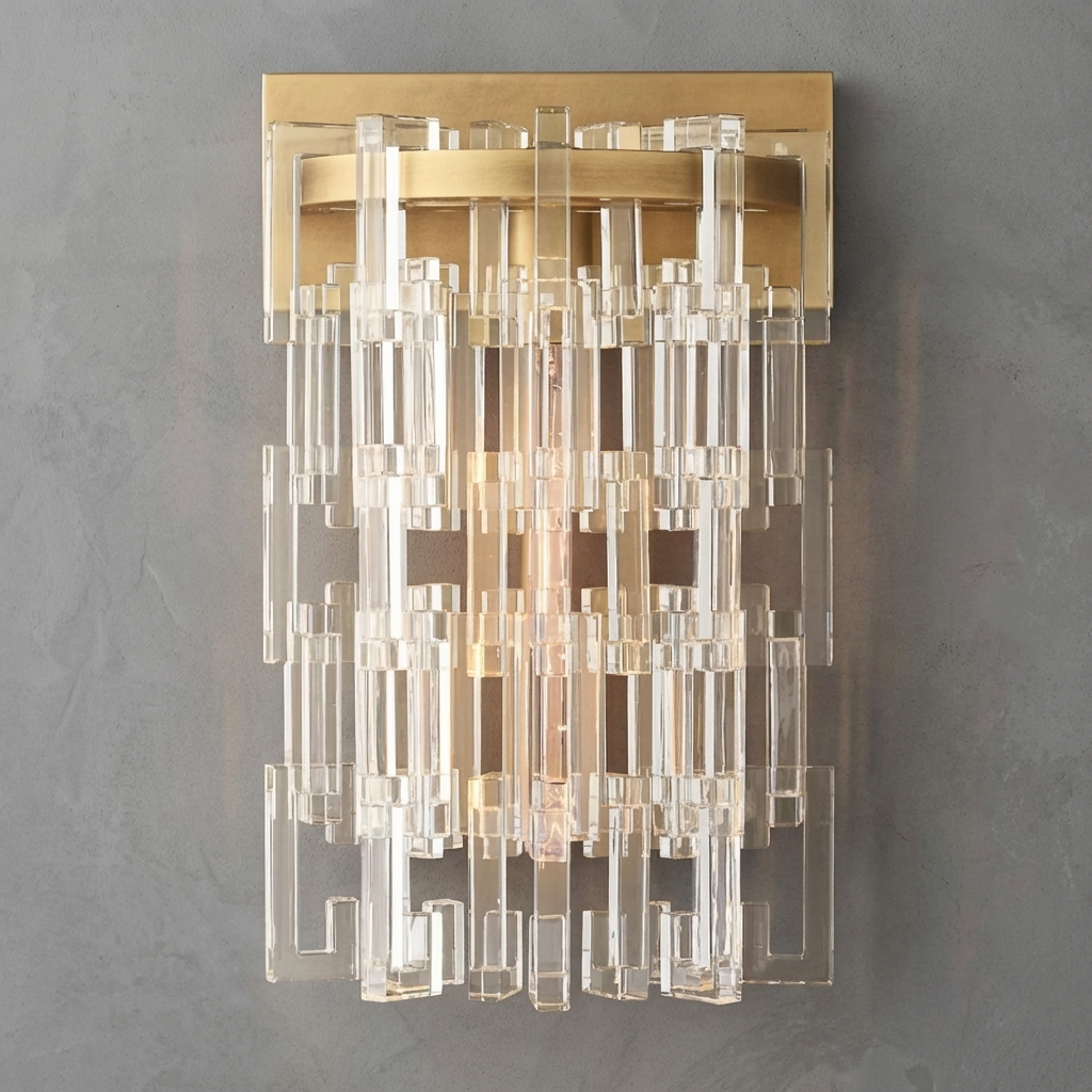 Chaînelle Multi-Tier Crystal Chain Wall Sconce
