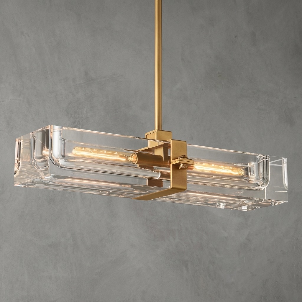 Cilindra Linear Chandelier 24" 2-lights