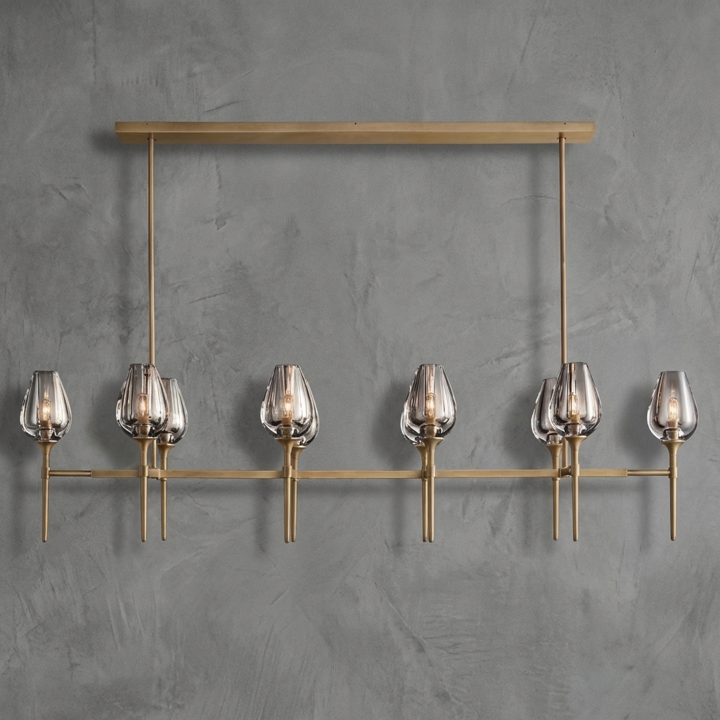 Tulipière Linear Chandelier 65"