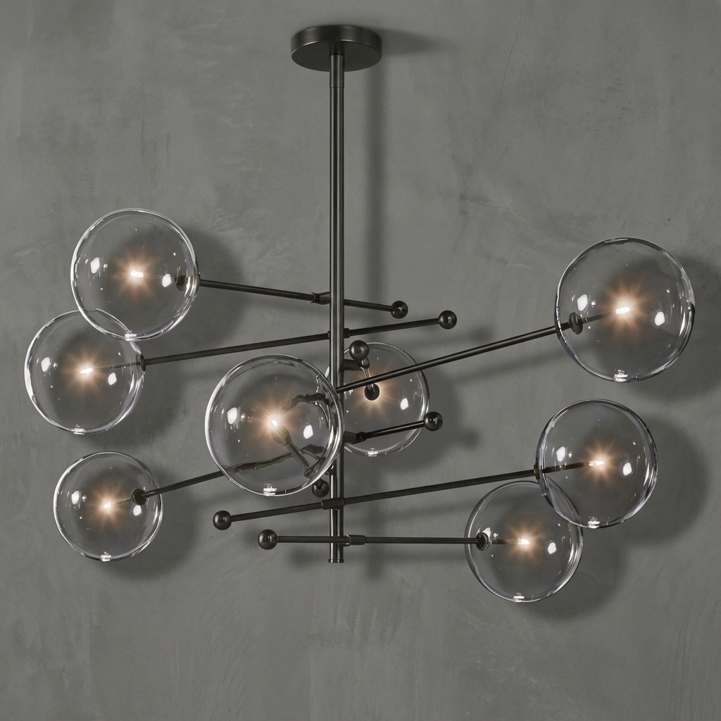 Sfera Eight-Arm Chandelier 79"W