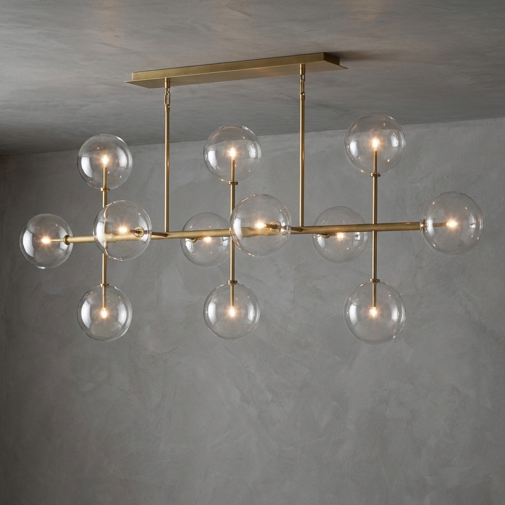 Sfera Linear Chandelier 72"W