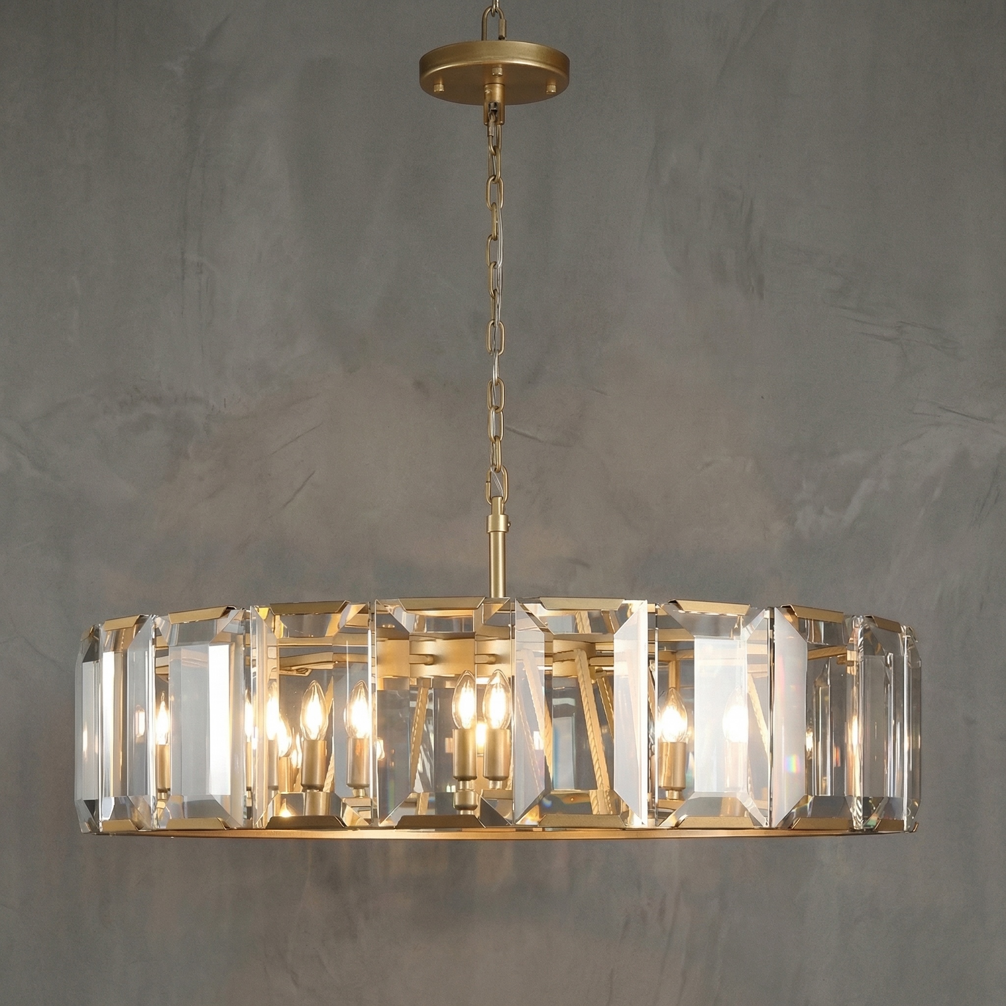 Cassette Round Chandelier 60"