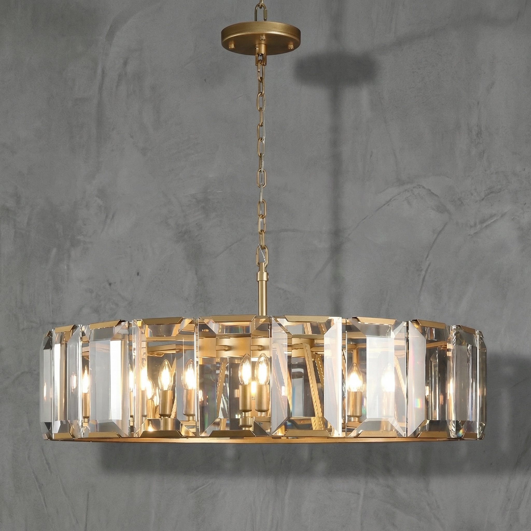 Cassette Round Chandelier 43"