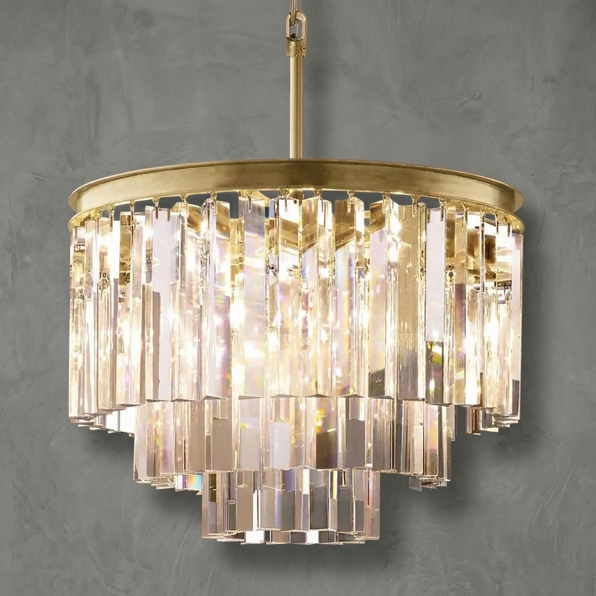 Prismatique Classicm Round Chandelier 20"