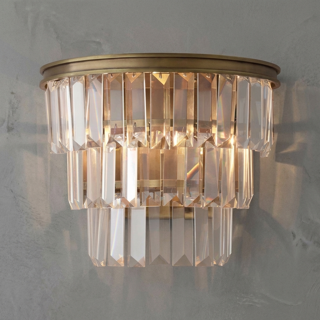 Prismaire Sconce Brass 8''H