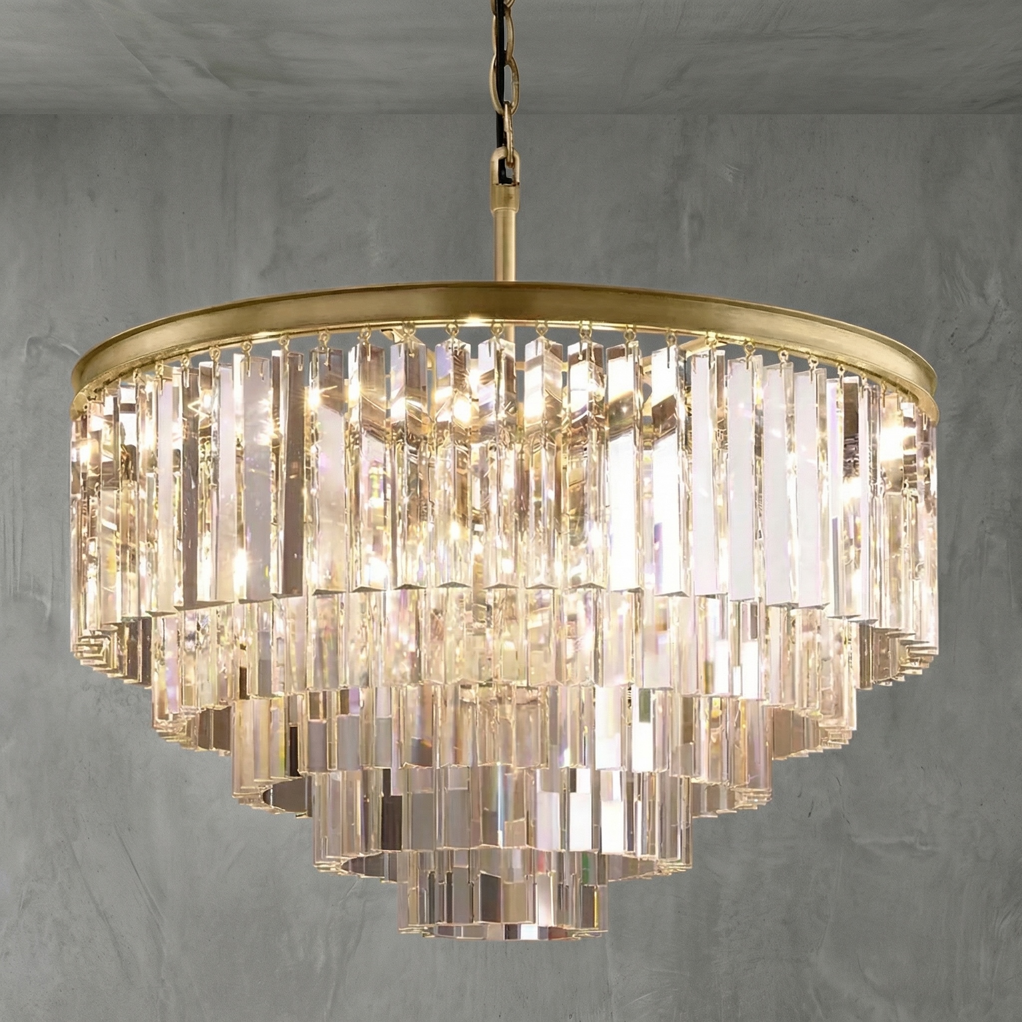 Prismatique Classicm Round Chandelier 32"