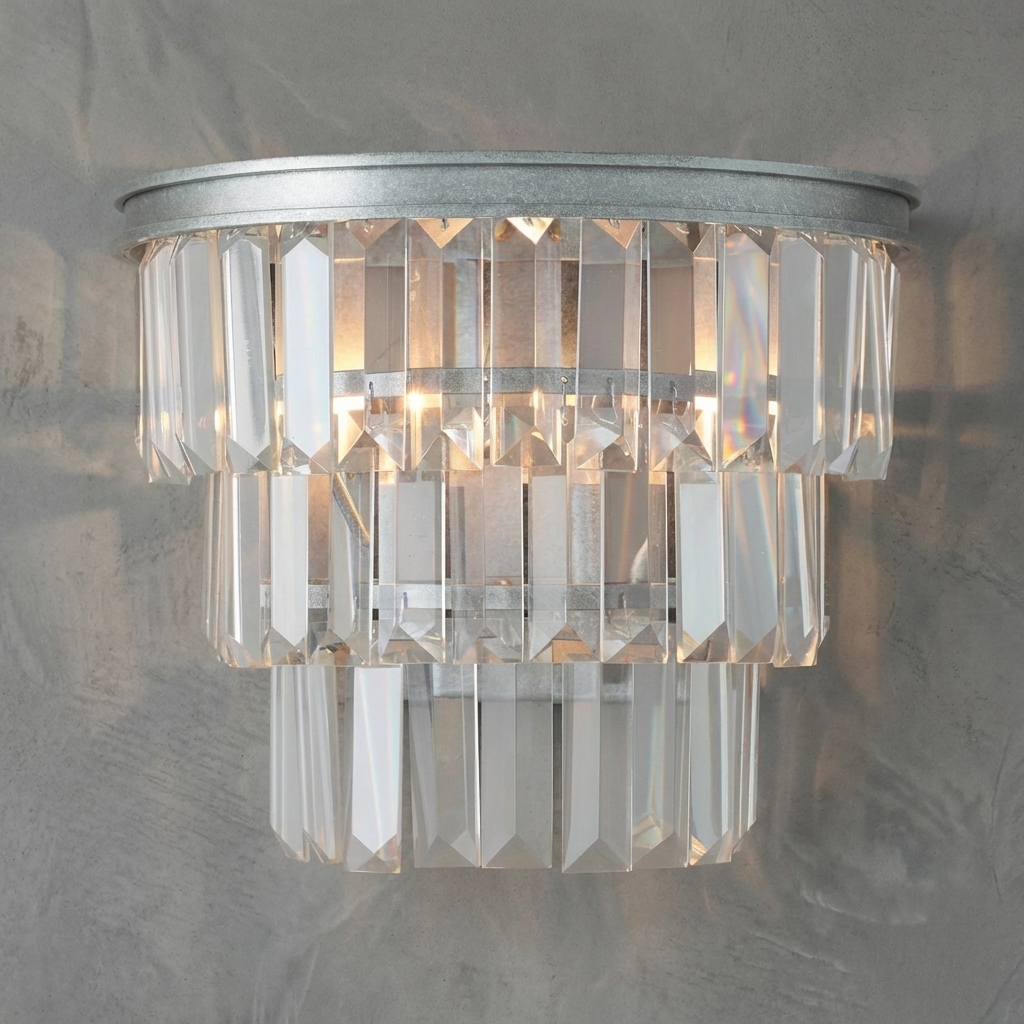 Prismaire Sconce Silver 8''H