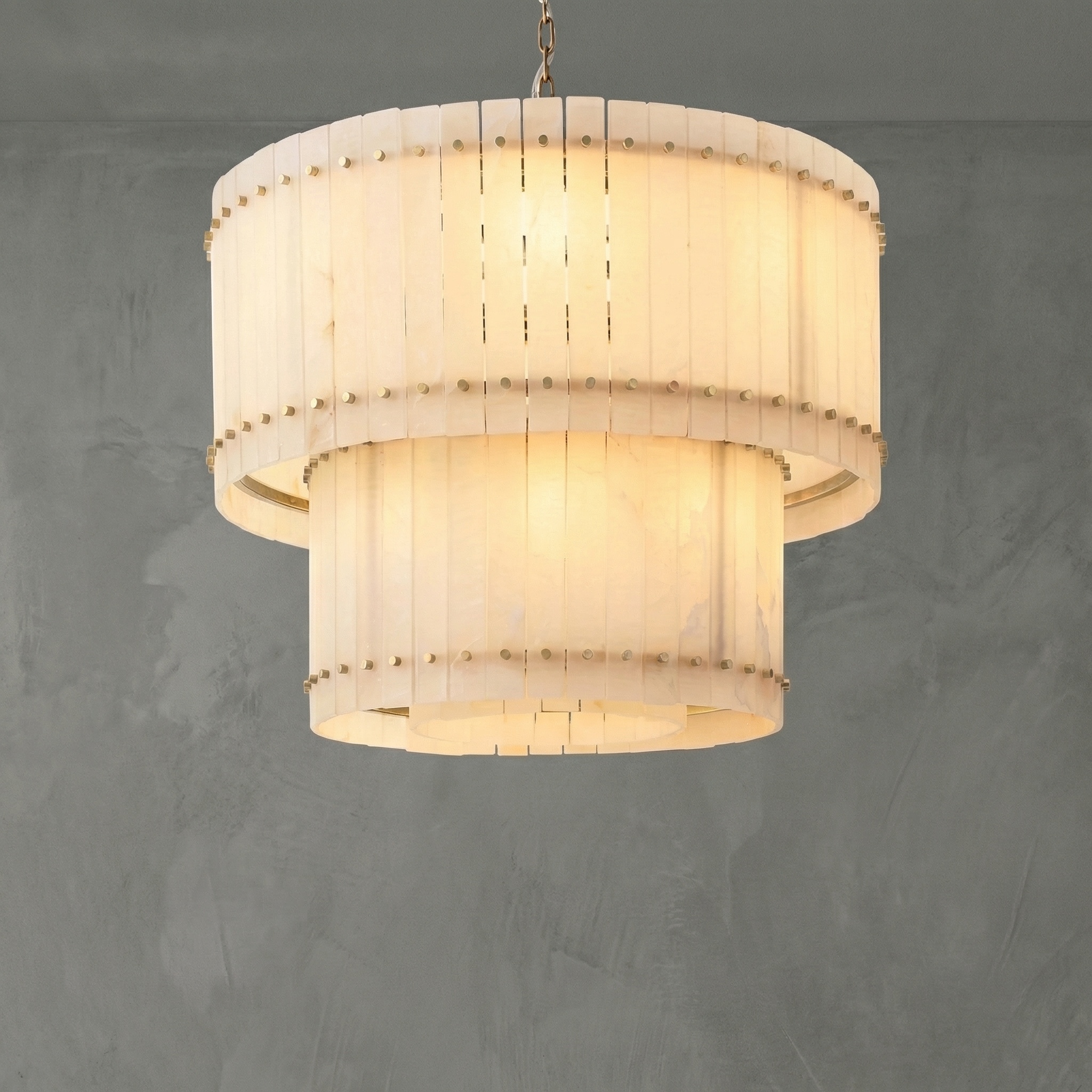Pietra Viva Round Tiered Chandelier 37" Backup