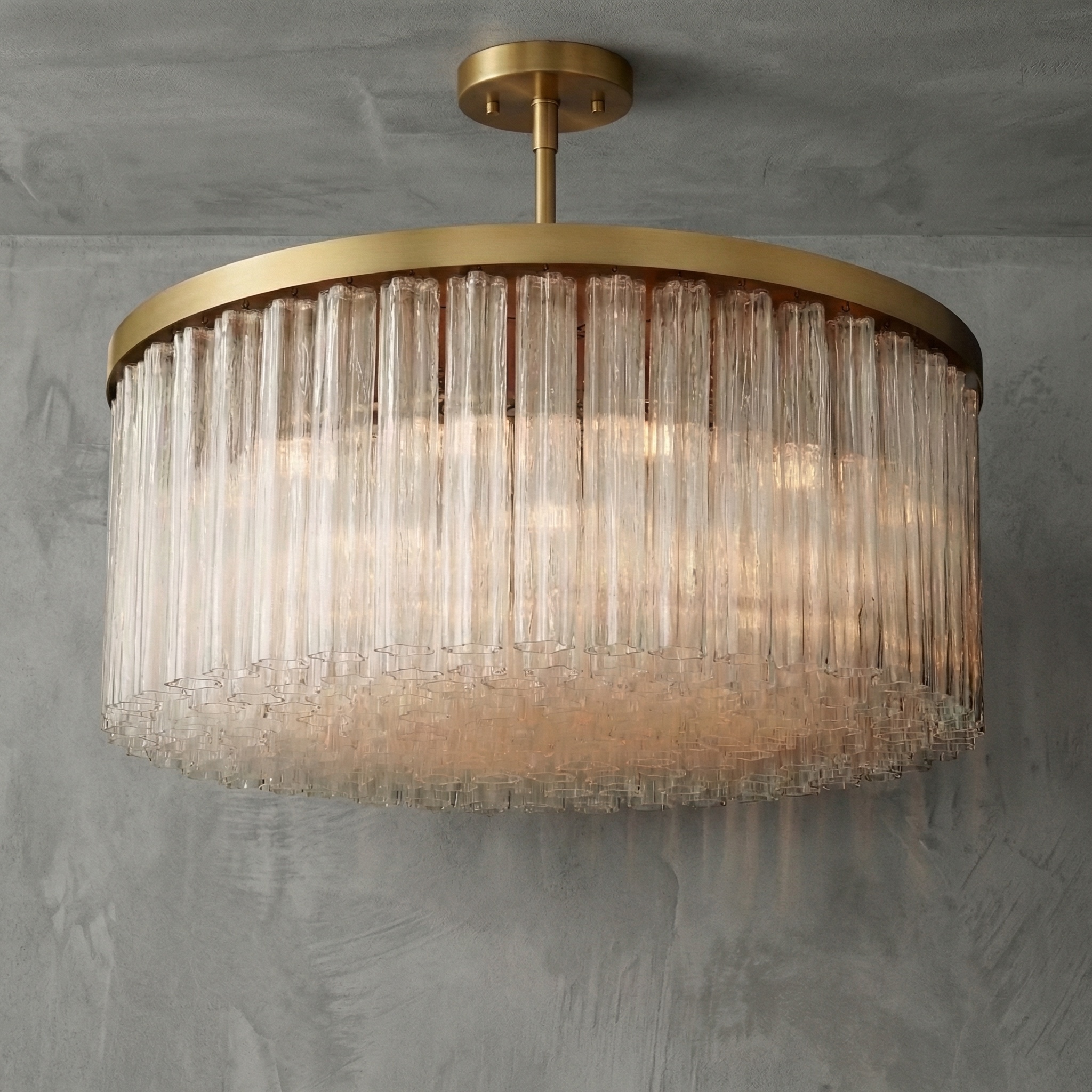 Cannelure Round Chandelier 48''