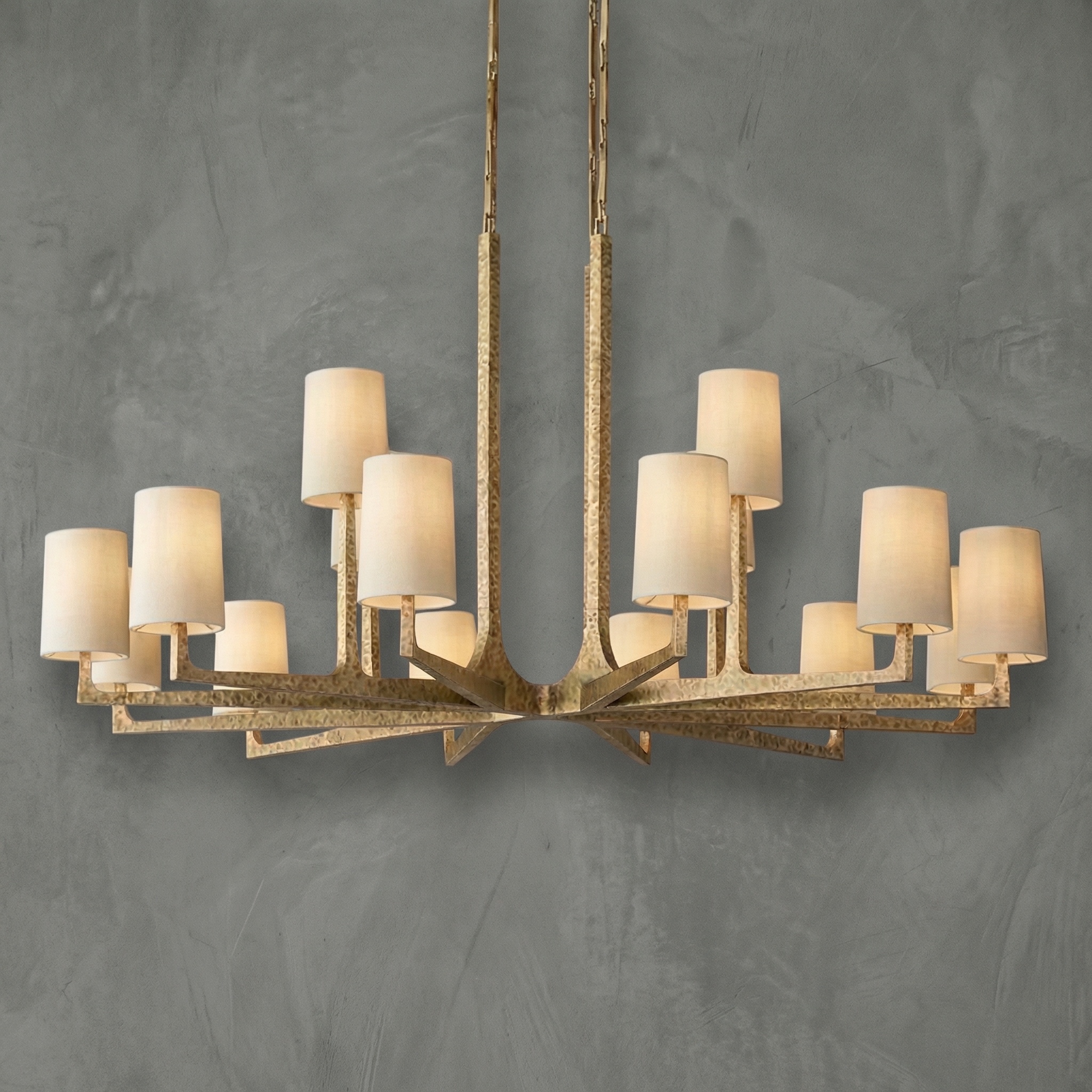 Martelé Round Chandelier 60"