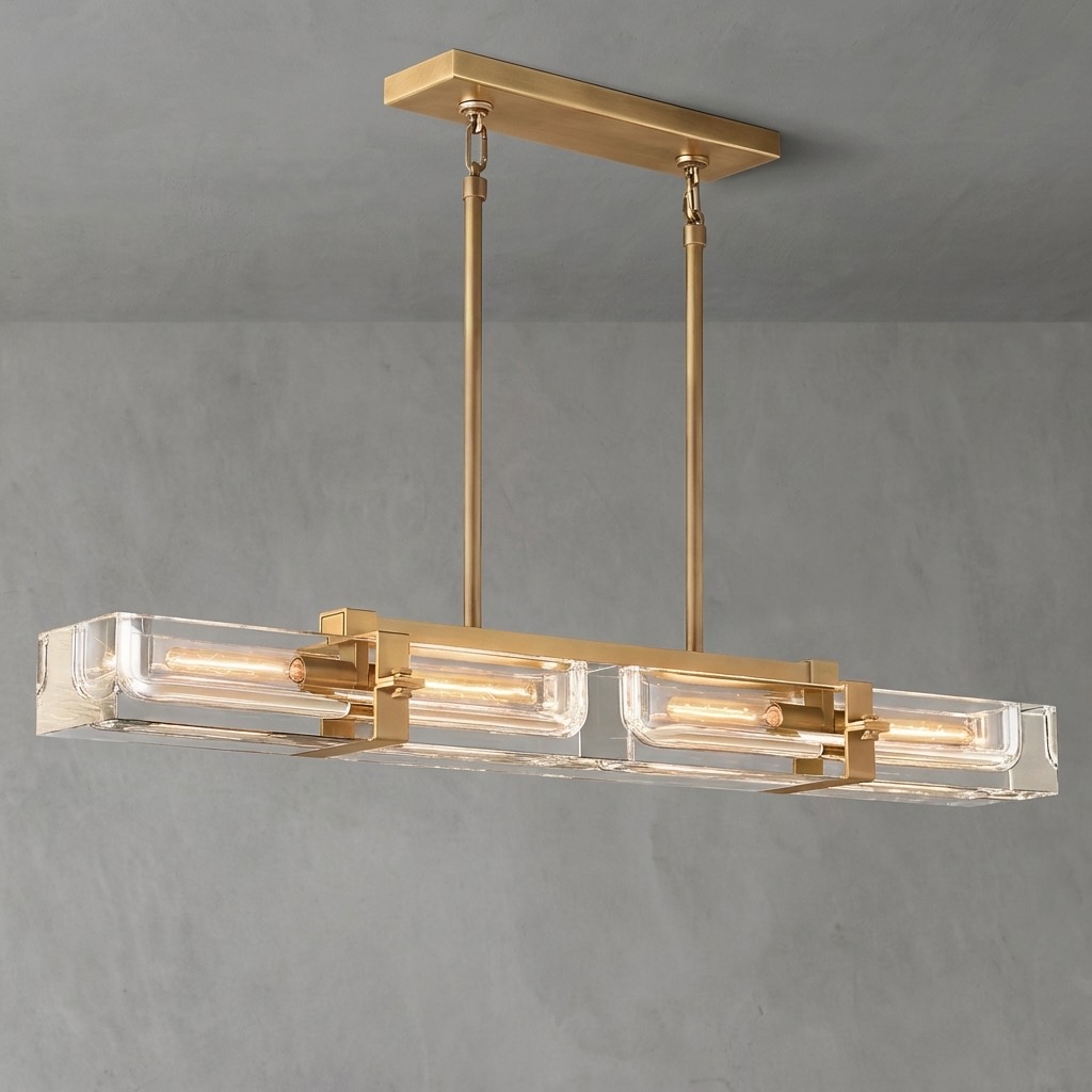 Cilindra Linear Chandelier 48" 4-lights