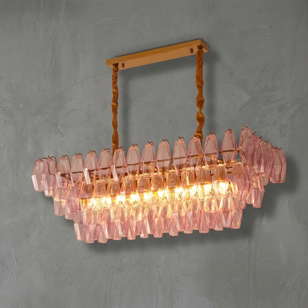 Rosa Veneta Prism Glass Chandelier