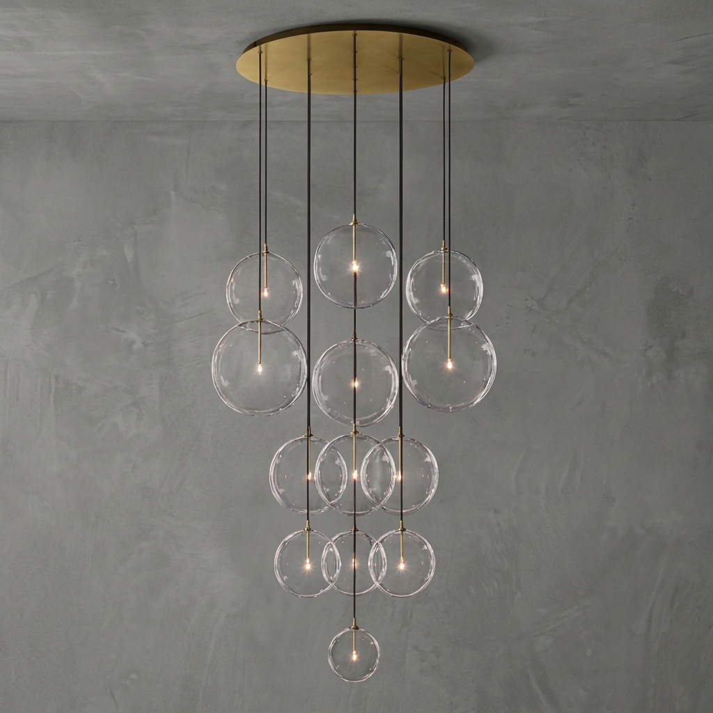 Sfera Cluster Chandelier 44"