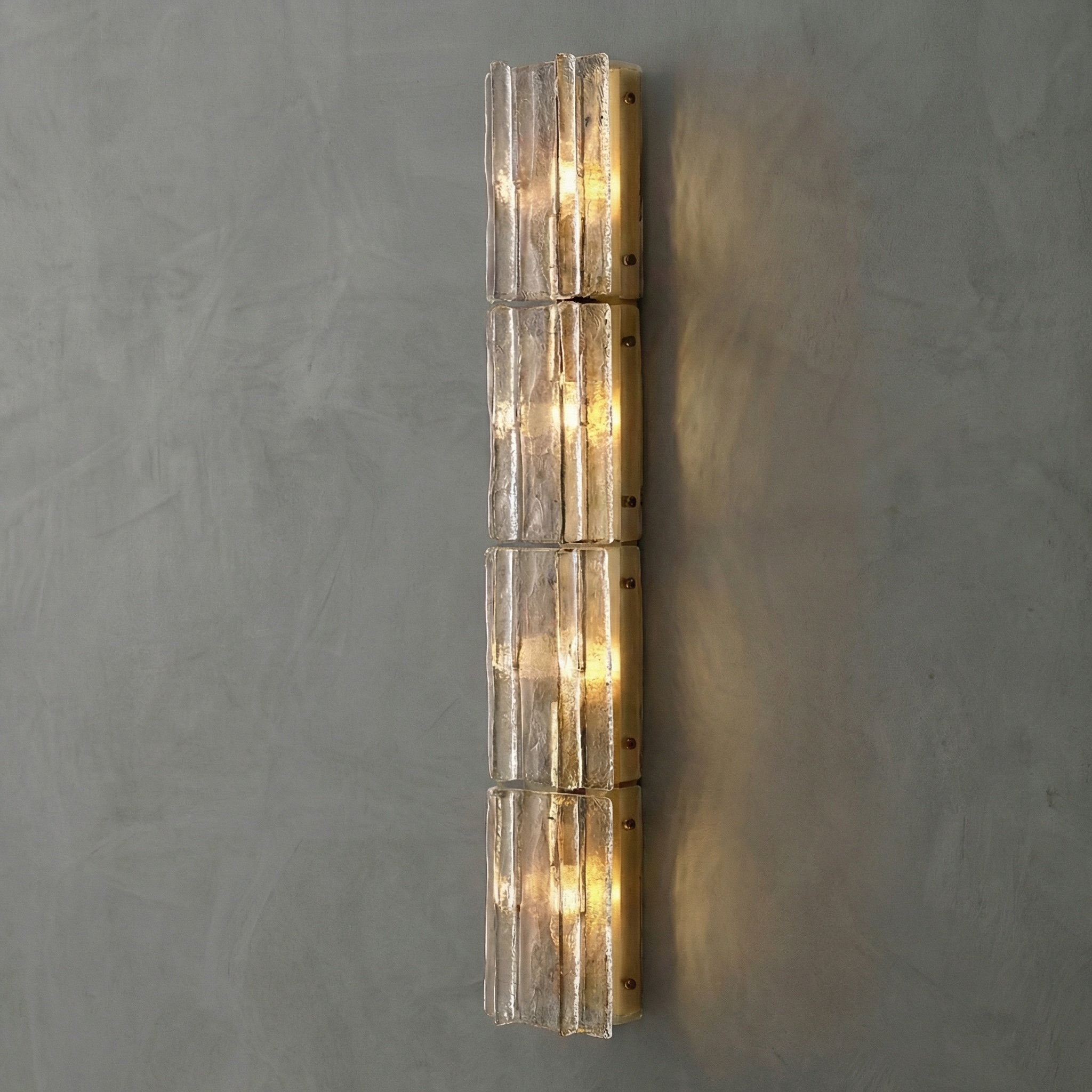 Glacière Clear Glass Grand Sconce 49" 61"D