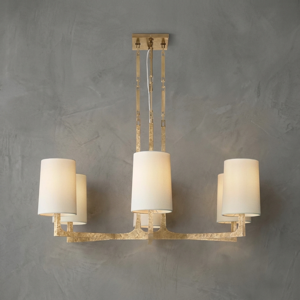 Martelé Round Chandelier 36"