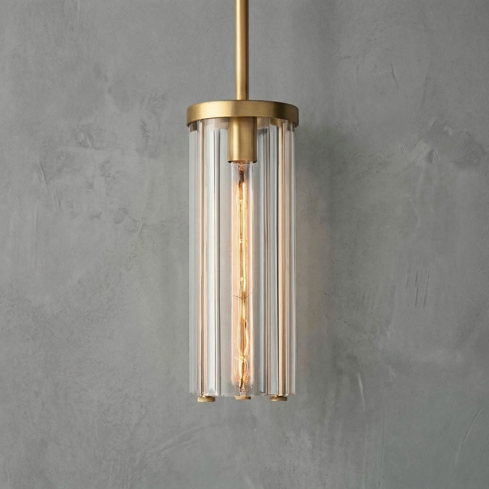 Cilindra Round Pendant 14"H