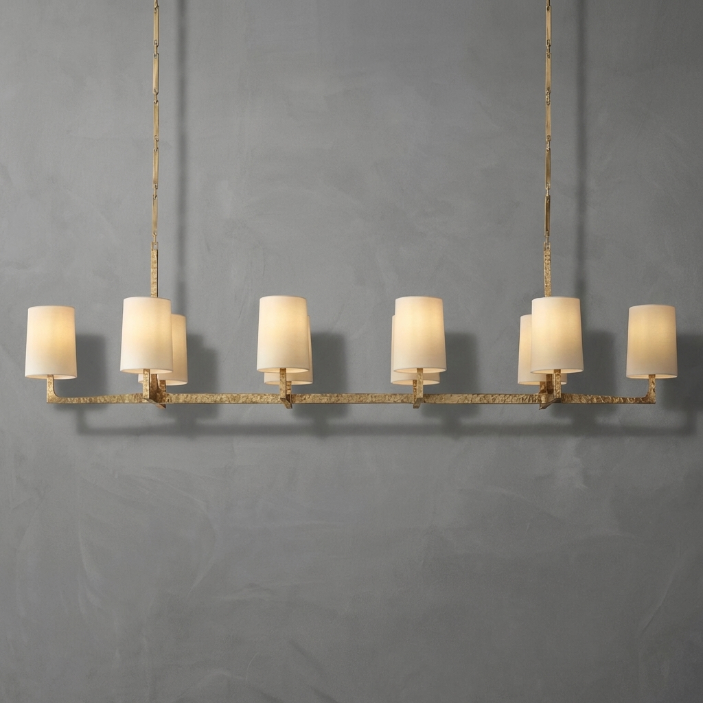 Martelé  Linear Chandelier 72"