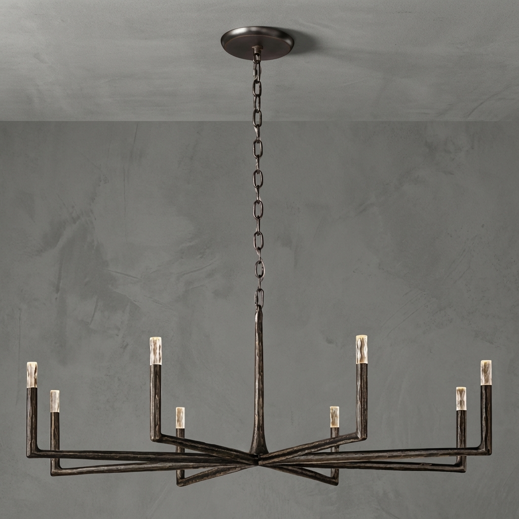 Forgeron Round Chandelier 60"