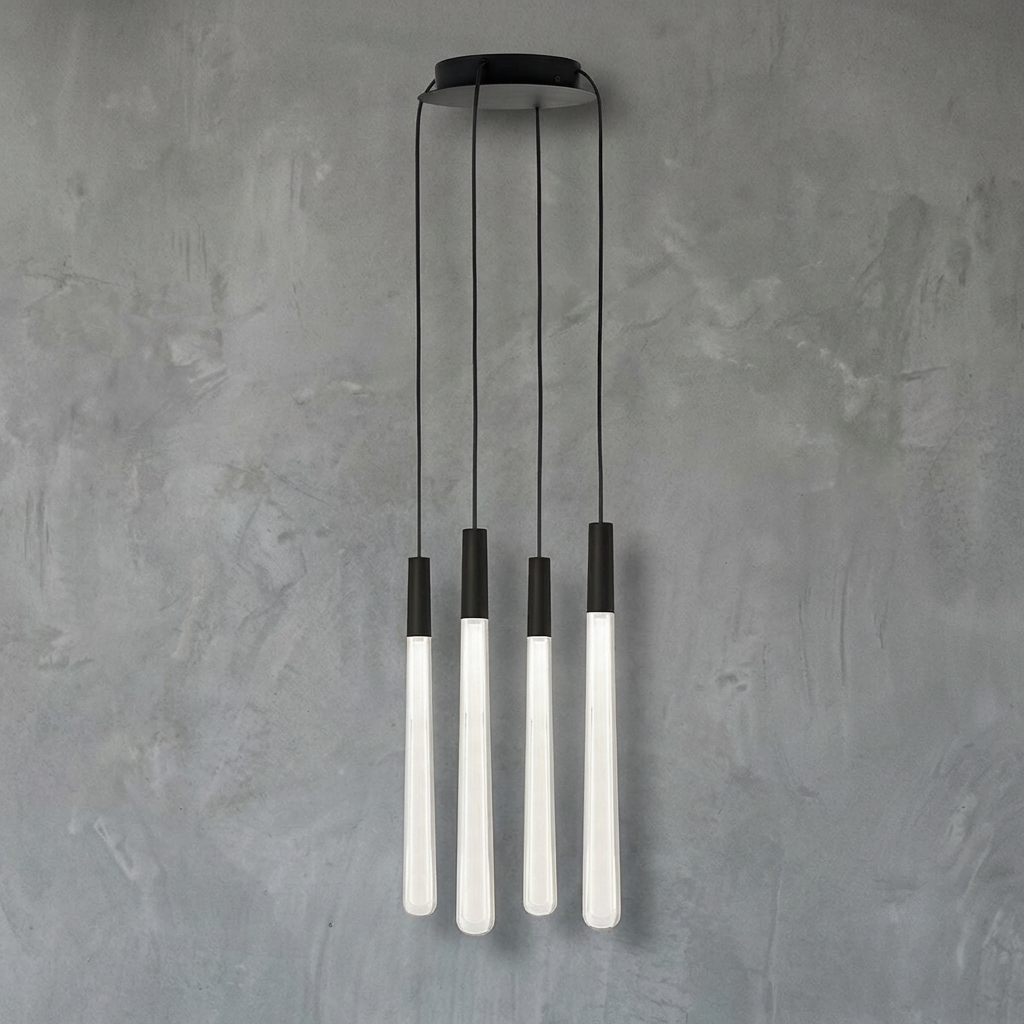 Linéaire Round Crystal Chandelier