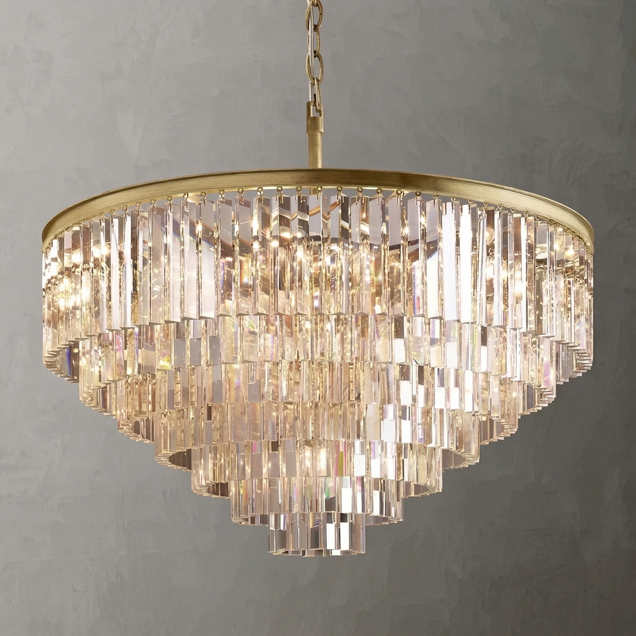 Prismatique Classicm Round Chandelier 44"/60"