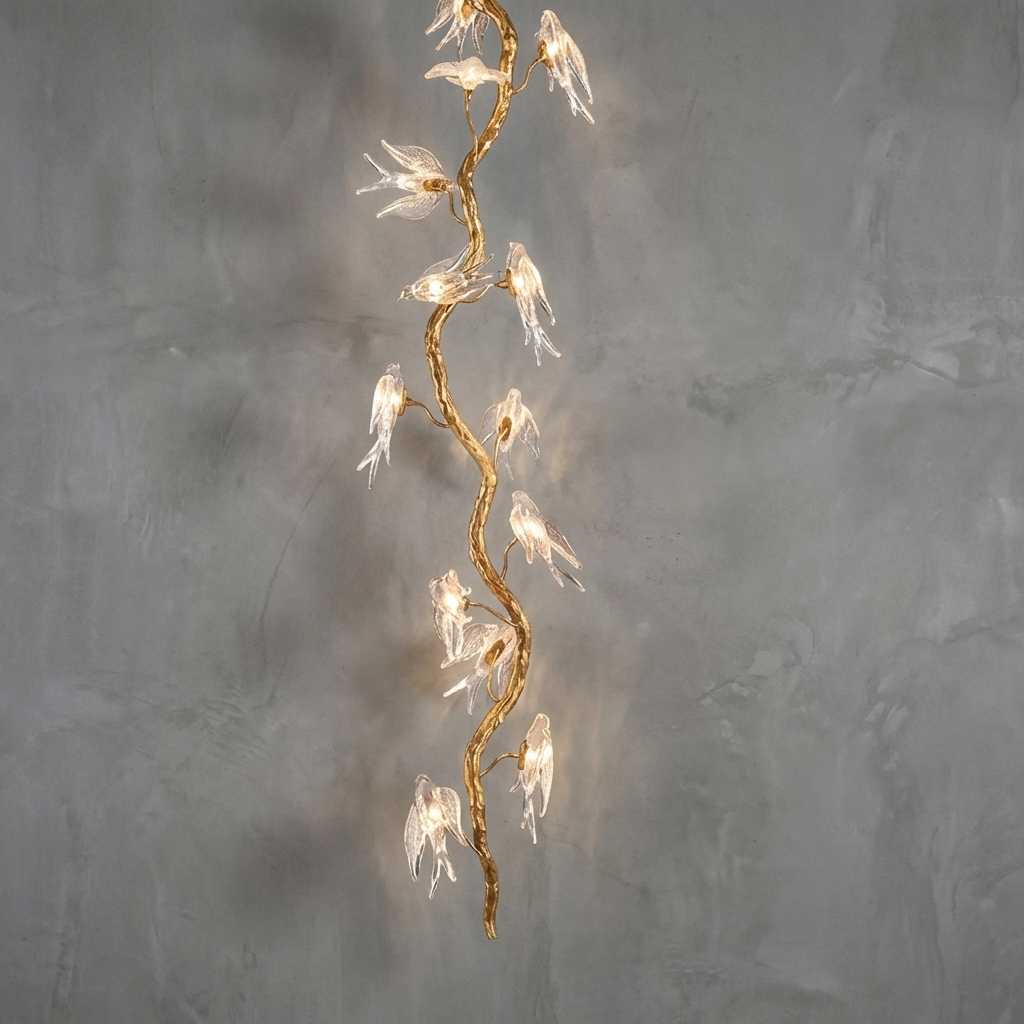 Rondine Long Tree Branch  Chandelier