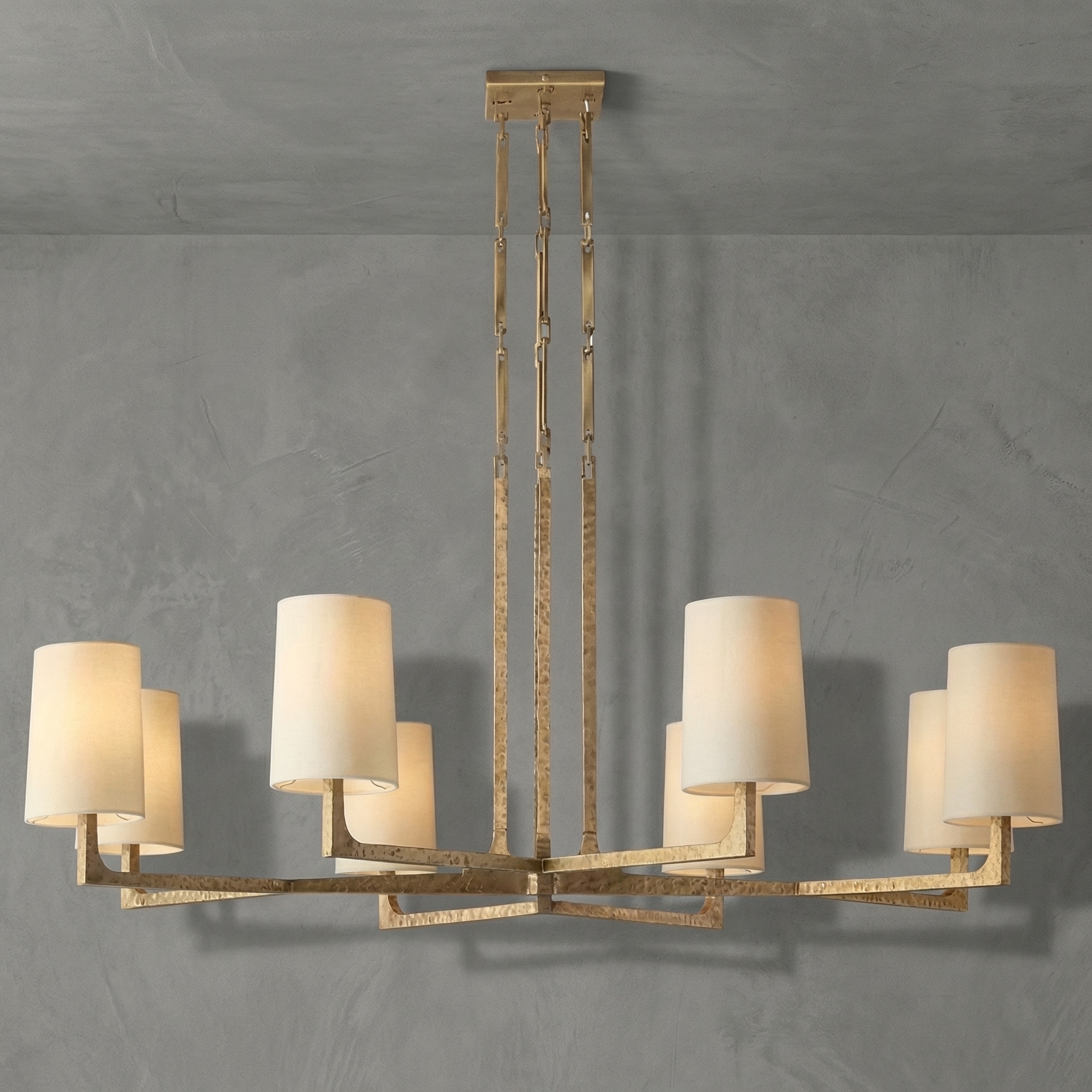 Martelé Round Chandelier 48"