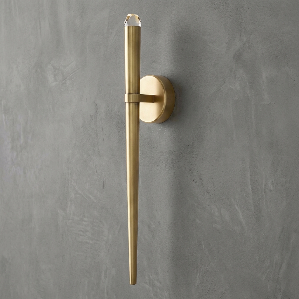 Stellara Tapered Tubular Slender Torch Wall Sconce