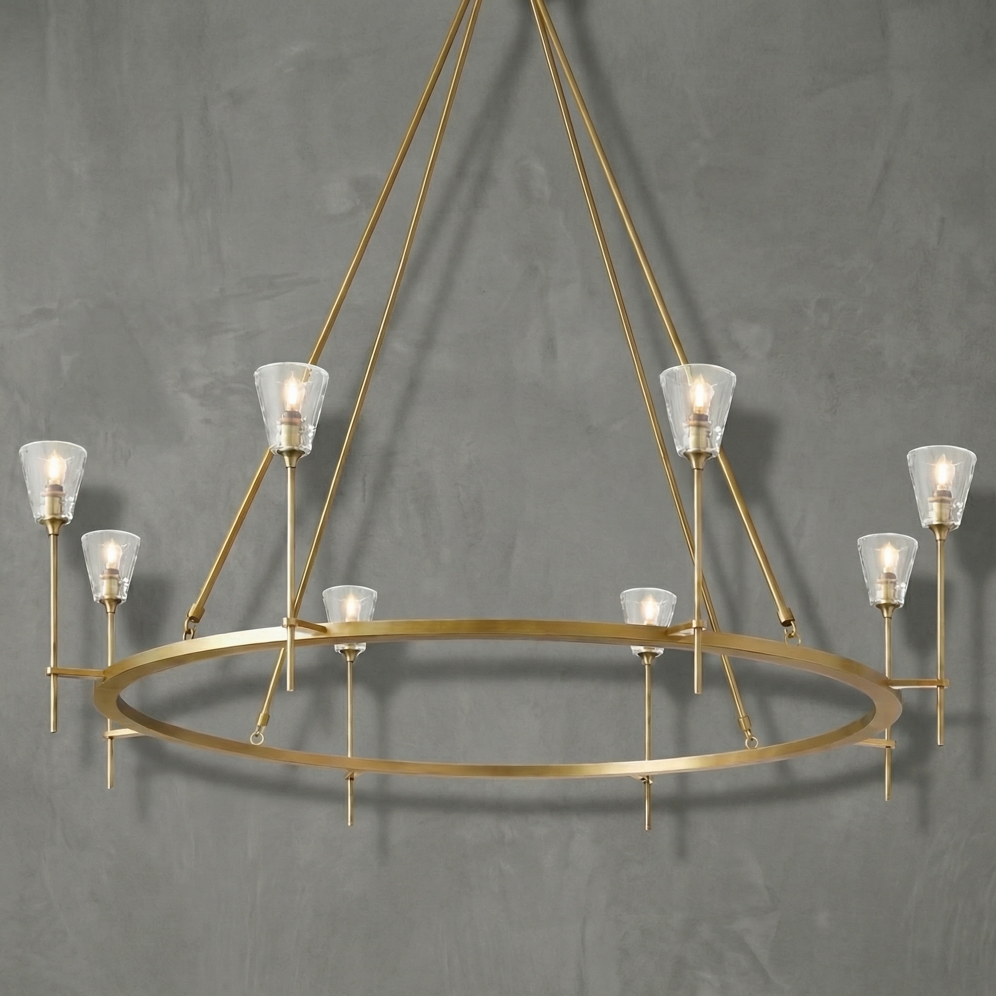 Flambeau Round Chandelier 58"