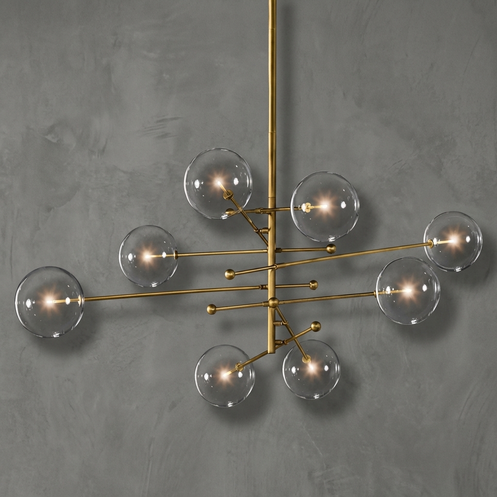 Sfera Eight-Arm Chandelier 79"W