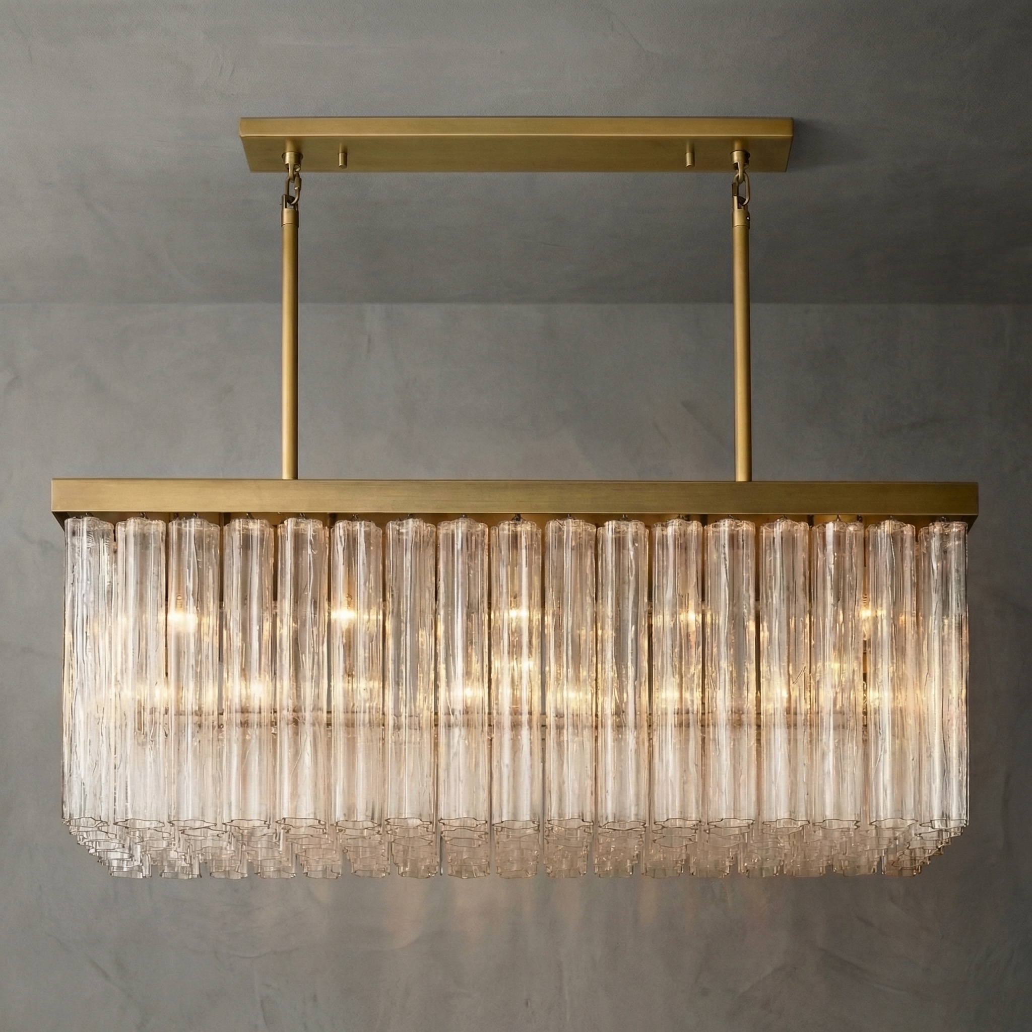 Cannelure Linear Chandelier 54″ 18-Lights