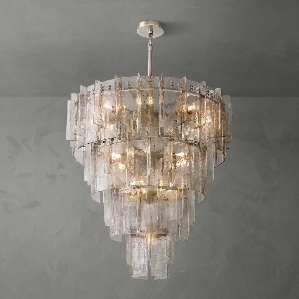Glacière Tired Round Chandelier 47"