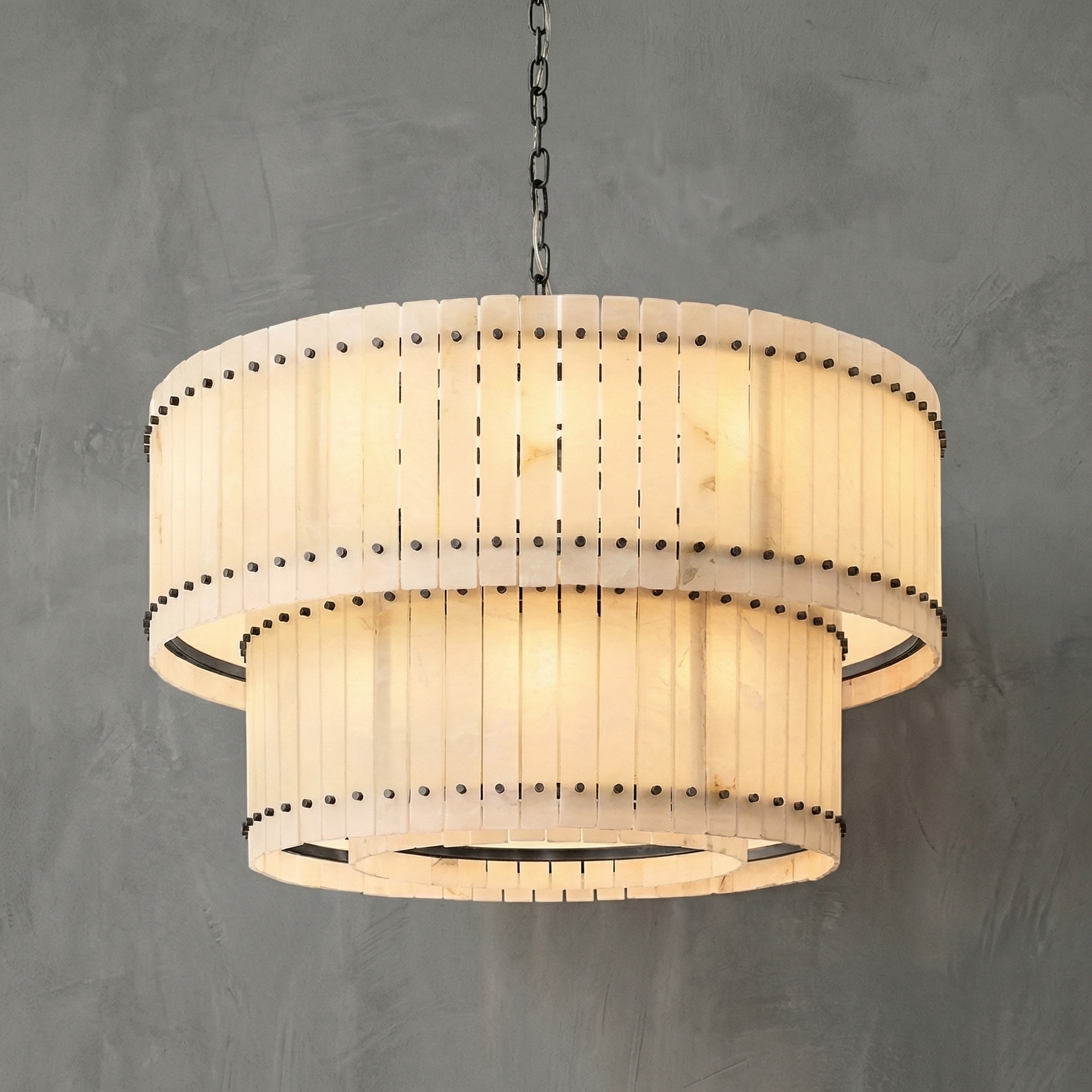 Pietra Viva Round Tiered Chandelier 48" Backup