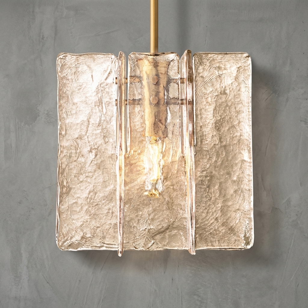 Glacière SMOKE GLASS PENDANT 13''H