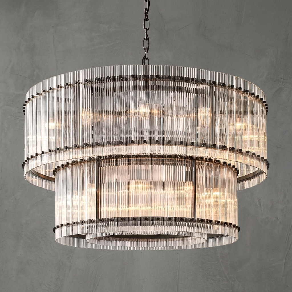 Vetreria 2-Tier Round Chandelier 48"
