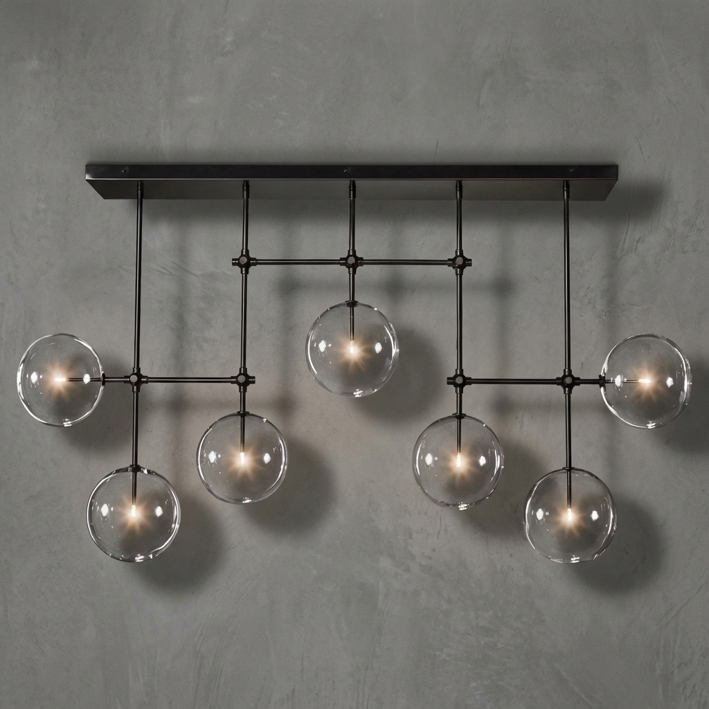 Sfera Linear Chandelier  59"W