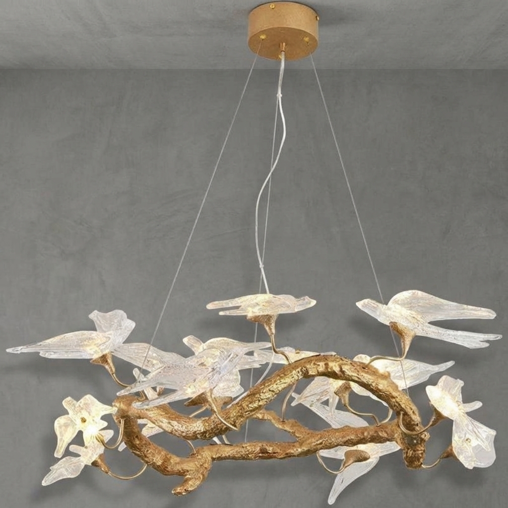 Rondine Tree Branch Round Chandelier